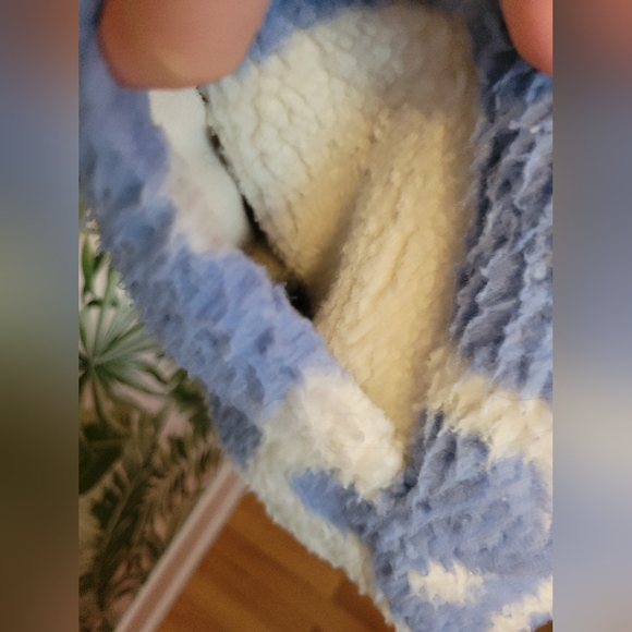 Simons Blue and Cream Teddy Jacket - Picture 4 of 12